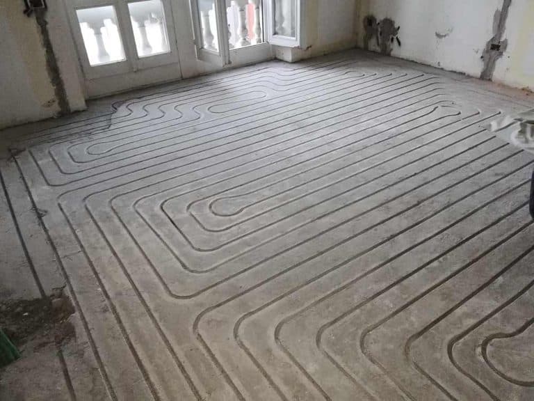 Impianto radiante a pavimento spessore zero